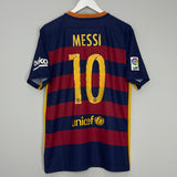 Shop 2015/16 BARCELONA MESSI #10 HOME SHIRT (L) NIKE, classic football shirts, vintage football shirts & retro soccer jerseys at Cult Kits