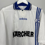 Shop 1996/97 SCHALKE AWAY SHIRT (L) ADIDAS, classic football shirts, vintage football shirts & retro soccer jerseys at Cult Kits