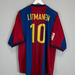1998/99 BARCELONA LITMANEN #10 HOME SHIRT (XXL) NIKE