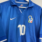 Shop 1997/98 ITALY DEL PIERO #10 HOME SHIRT (L) NIKE, classic football shirts, vintage football shirts & retro soccer jerseys at Cult Kits