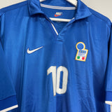 Shop 1997/98 ITALY DEL PIERO #10 HOME SHIRT (L) NIKE, classic football shirts, vintage football shirts & retro soccer jerseys at Cult Kits