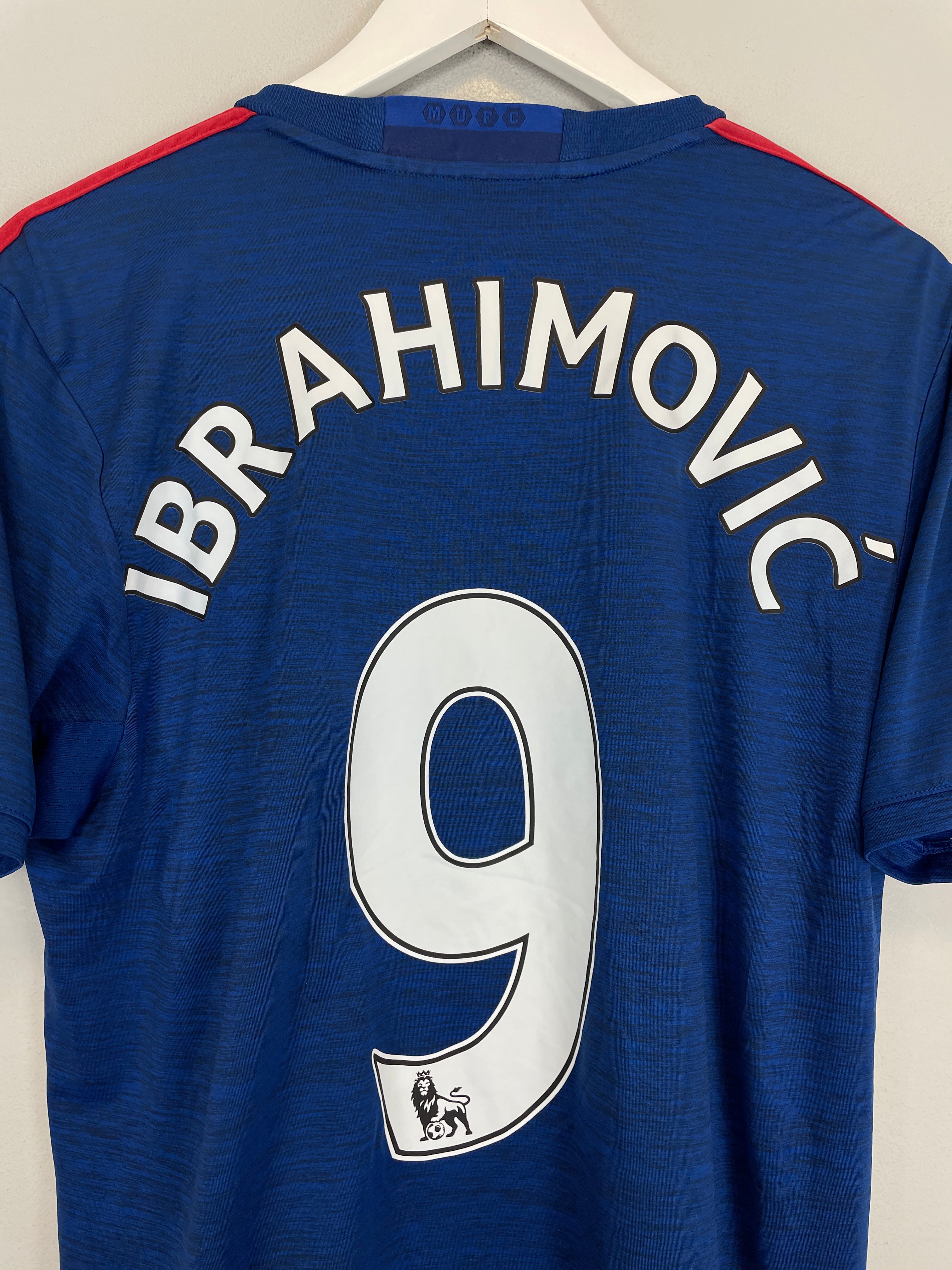 Shop 2016/17 MANCHESTER UNITED IBRAHIMOVIC #9 AWAY SHIRT (M) ADIDAS, classic football shirts, vintage football shirts & retro soccer jerseys at Cult Kits