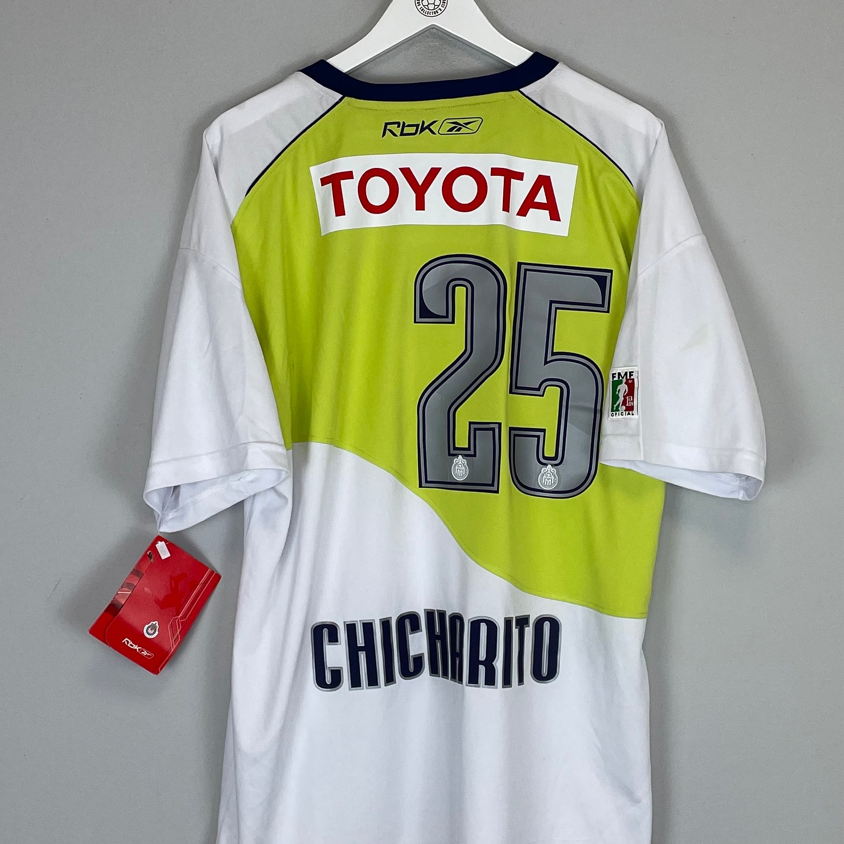 Shop 2006 CHIVAS GUADALAJARA CHICHARITO #14 *BNWT* AWAY SHIRT (XL) REEBOK, classic football shirts, vintage football shirts & retro soccer jerseys at Cult Kits