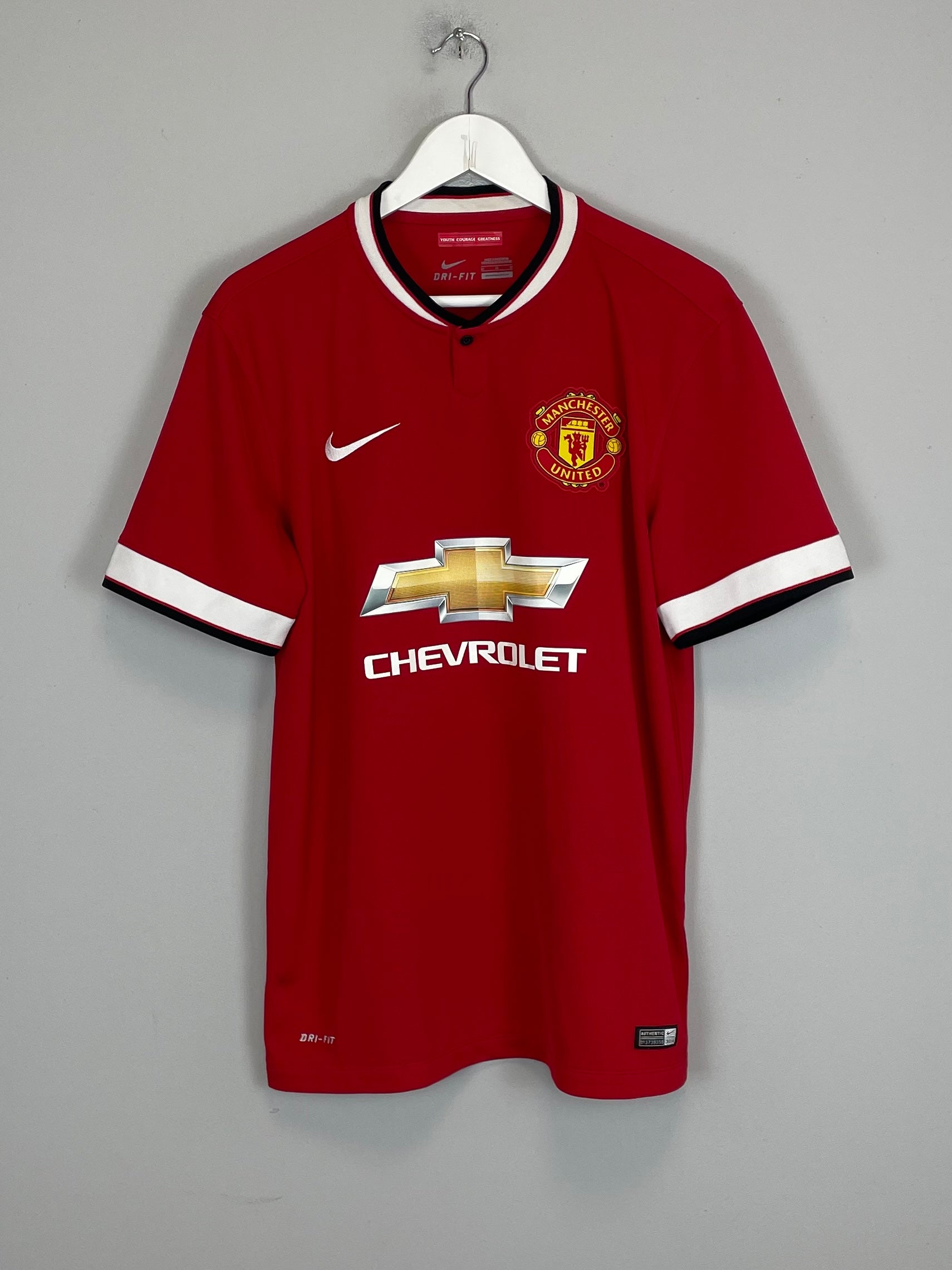 Shop 2014/15 MANCHESTER UNITED V.PERSIE #20 HOME SHIRT (M) NIKE, classic football shirts, vintage football shirts & retro soccer jerseys at Cult Kits
