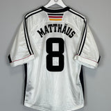 Shop 1998/00 GERMANY MATTHAUS #8 HOME SHIRT (L) ADIDAS, classic football shirts, vintage football shirts & retro soccer jerseys at Cult Kits