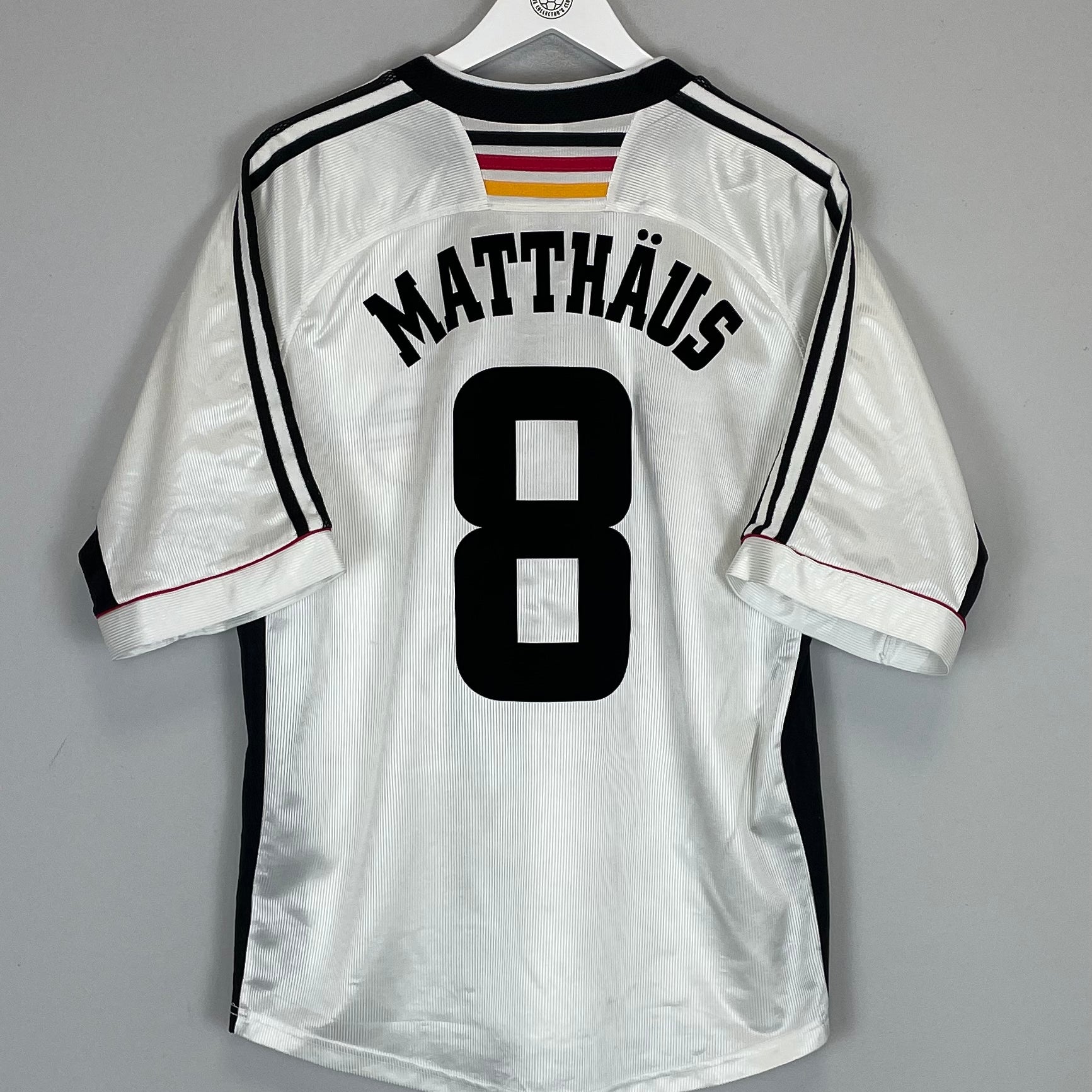 Shop 1998/00 GERMANY MATTHAUS #8 HOME SHIRT (L) ADIDAS, classic football shirts, vintage football shirts & retro soccer jerseys at Cult Kits