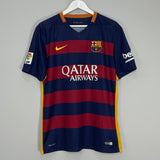 Shop 2015/16 BARCELONA MESSI #10 HOME SHIRT (L) NIKE, classic football shirts, vintage football shirts & retro soccer jerseys at Cult Kits