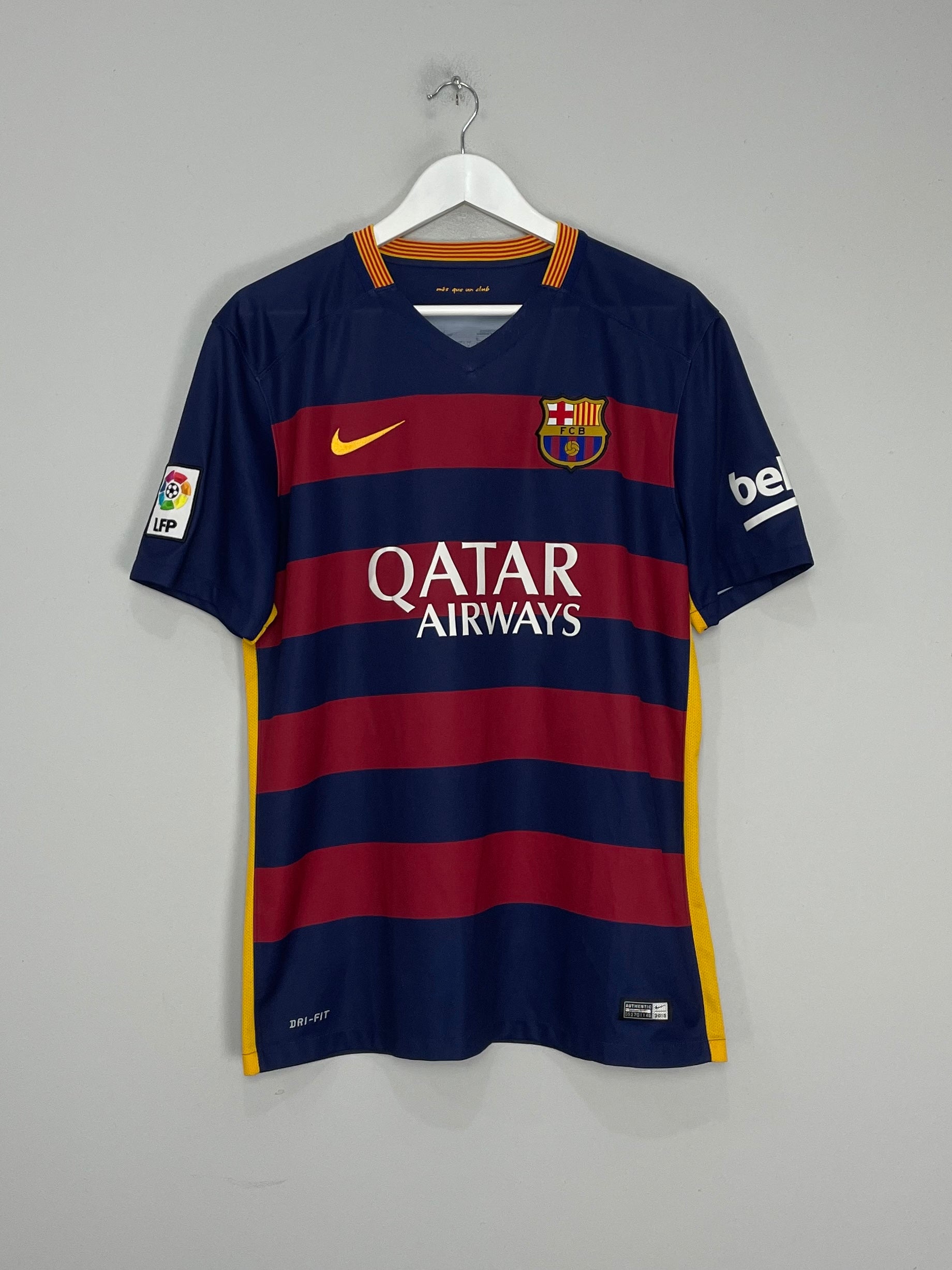 Shop 2015/16 BARCELONA MESSI #10 HOME SHIRT (L) NIKE, classic football shirts, vintage football shirts & retro soccer jerseys at Cult Kits