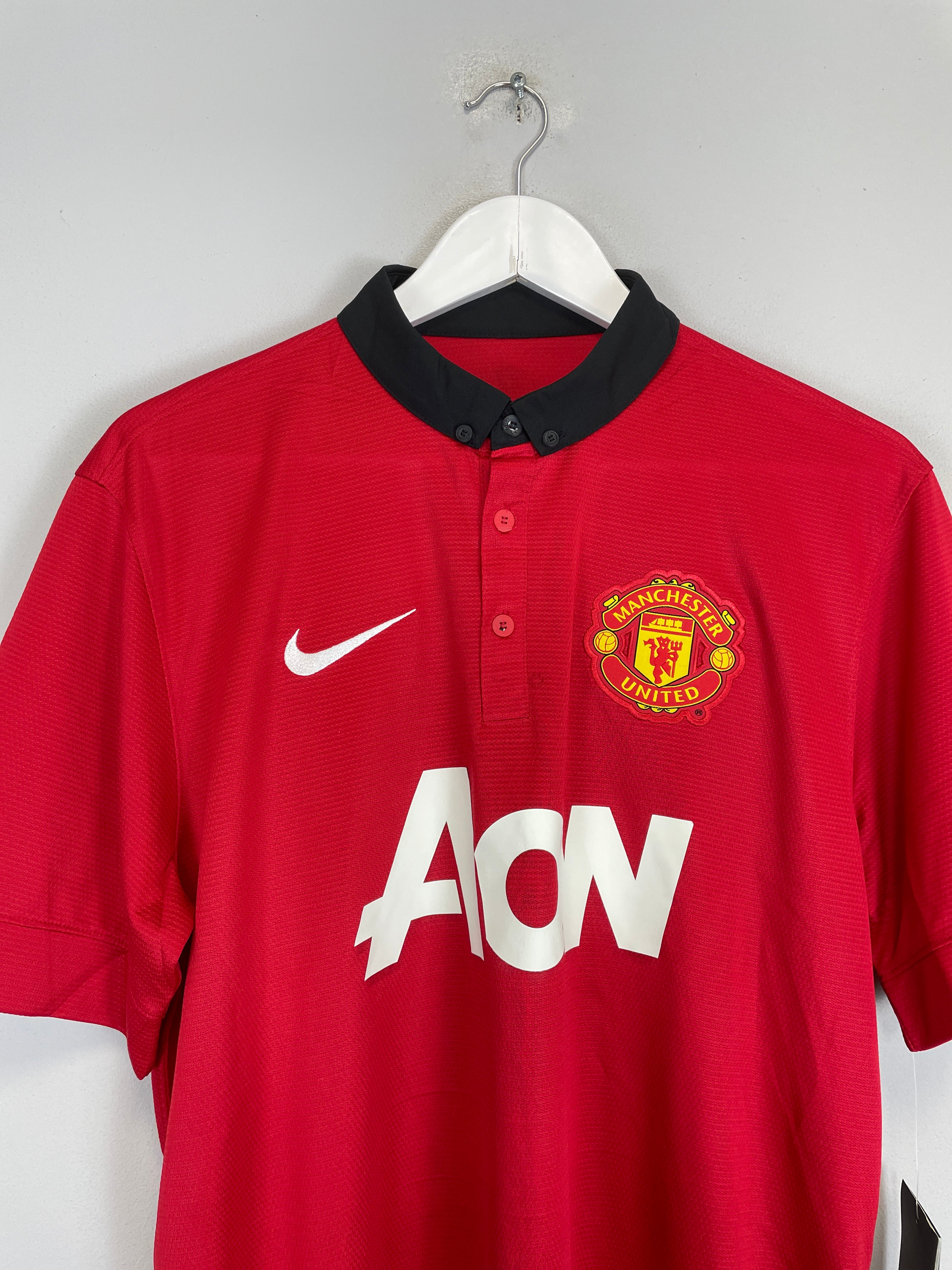 Shop 2013/14 MANCHESTER UNITED V.PERSIE #20 *BNWT* HOME SHIRT (L) NIKE, classic football shirts, vintage football shirts & retro soccer jerseys at Cult Kits