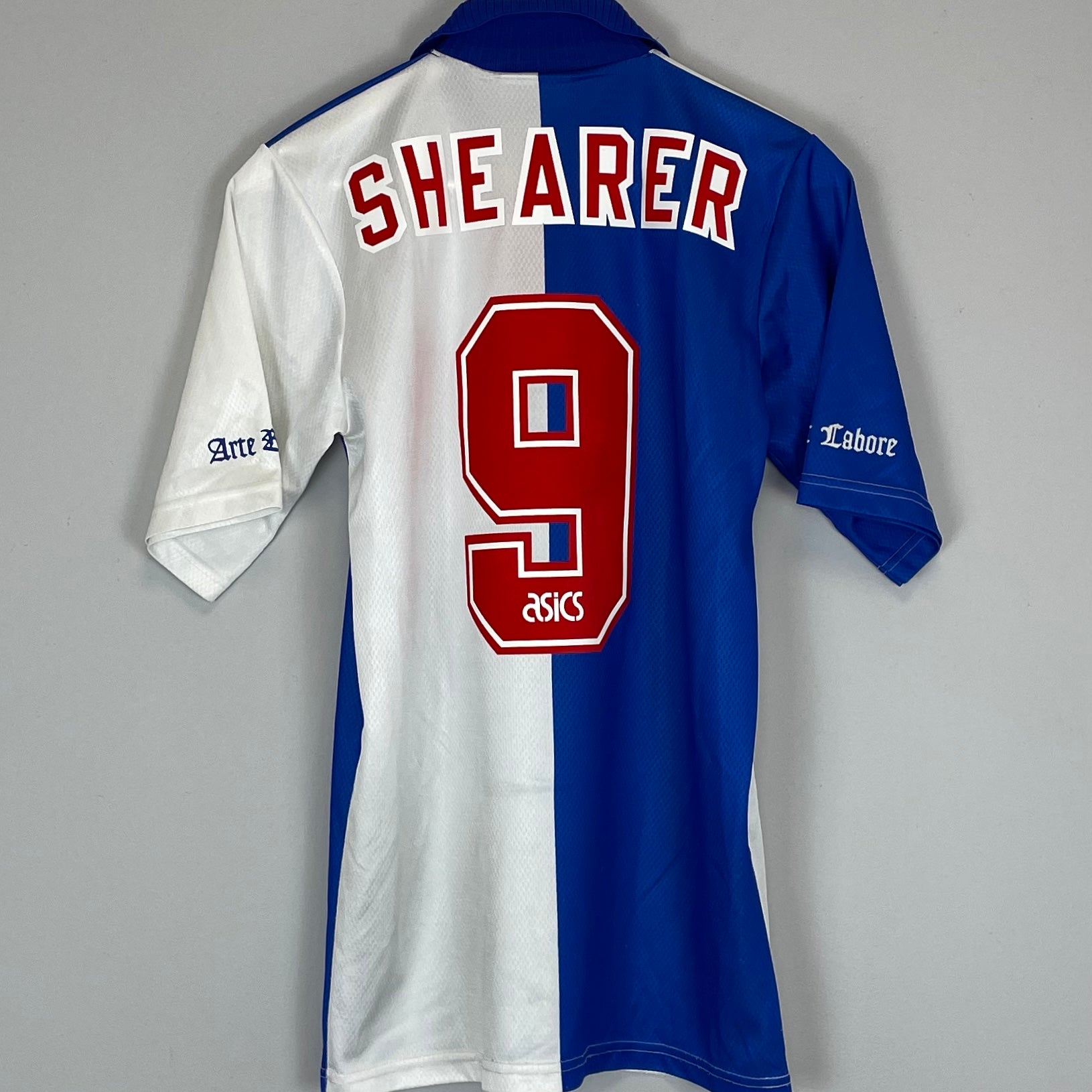 Shop 1994/96 BLACKBURN ROVERS SHEARER #9 HOME SHIRT (S) ASICS, classic football shirts, vintage football shirts & retro soccer jerseys at Cult Kits
