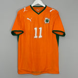 Shop 2008/09 IVORY COAST DROGBA #11 HOME SHIRT (S) PUMA, classic football shirts, vintage football shirts & retro soccer jerseys at Cult Kits