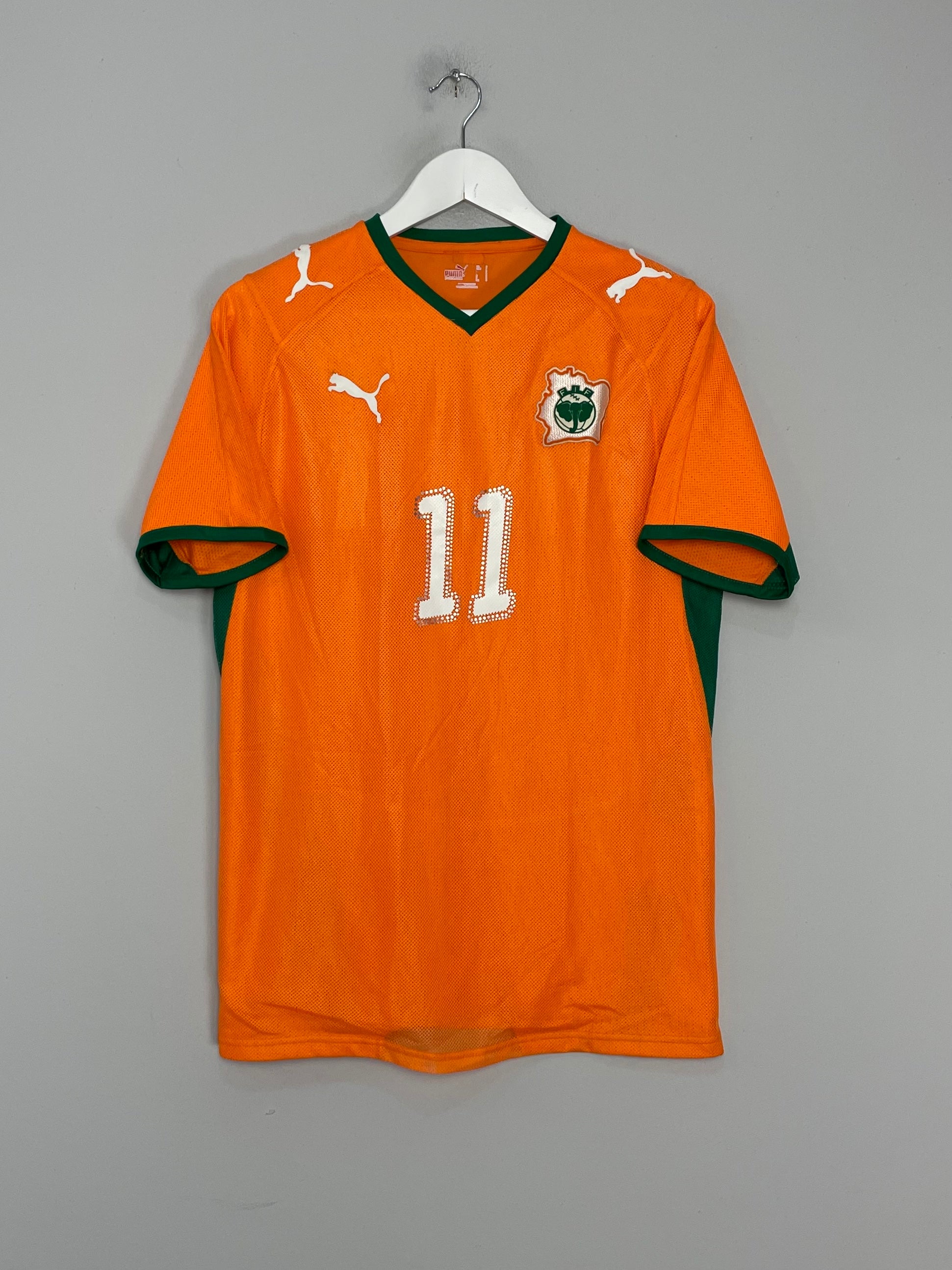 Shop 2008/09 IVORY COAST DROGBA #11 HOME SHIRT (S) PUMA, classic football shirts, vintage football shirts & retro soccer jerseys at Cult Kits