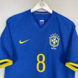 Shop 2008/10 BRAZIL KAKA #8 AWAY SHIRT (M) NIKE, classic football shirts, vintage football shirts & retro soccer jerseys at Cult Kits