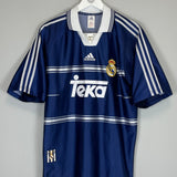 1998/99 REAL MADRID RAUL #7 AWAY SHIRT (M) ADIDAS