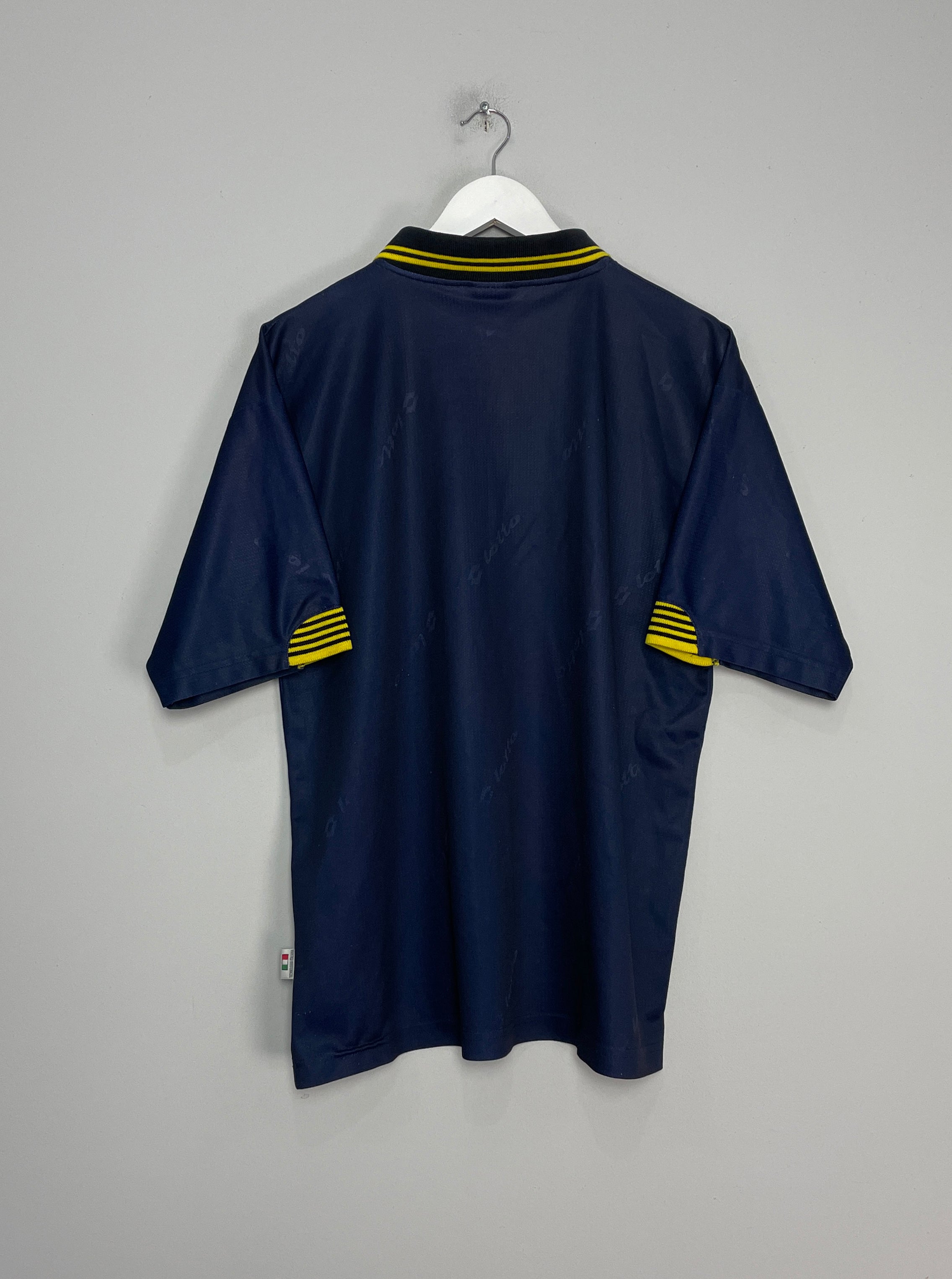 Shop 1997/99 WIMBLEDON HOME SHIRT (L) LOTTO, classic football shirts, vintage football shirts & retro soccer jerseys at Cult Kits