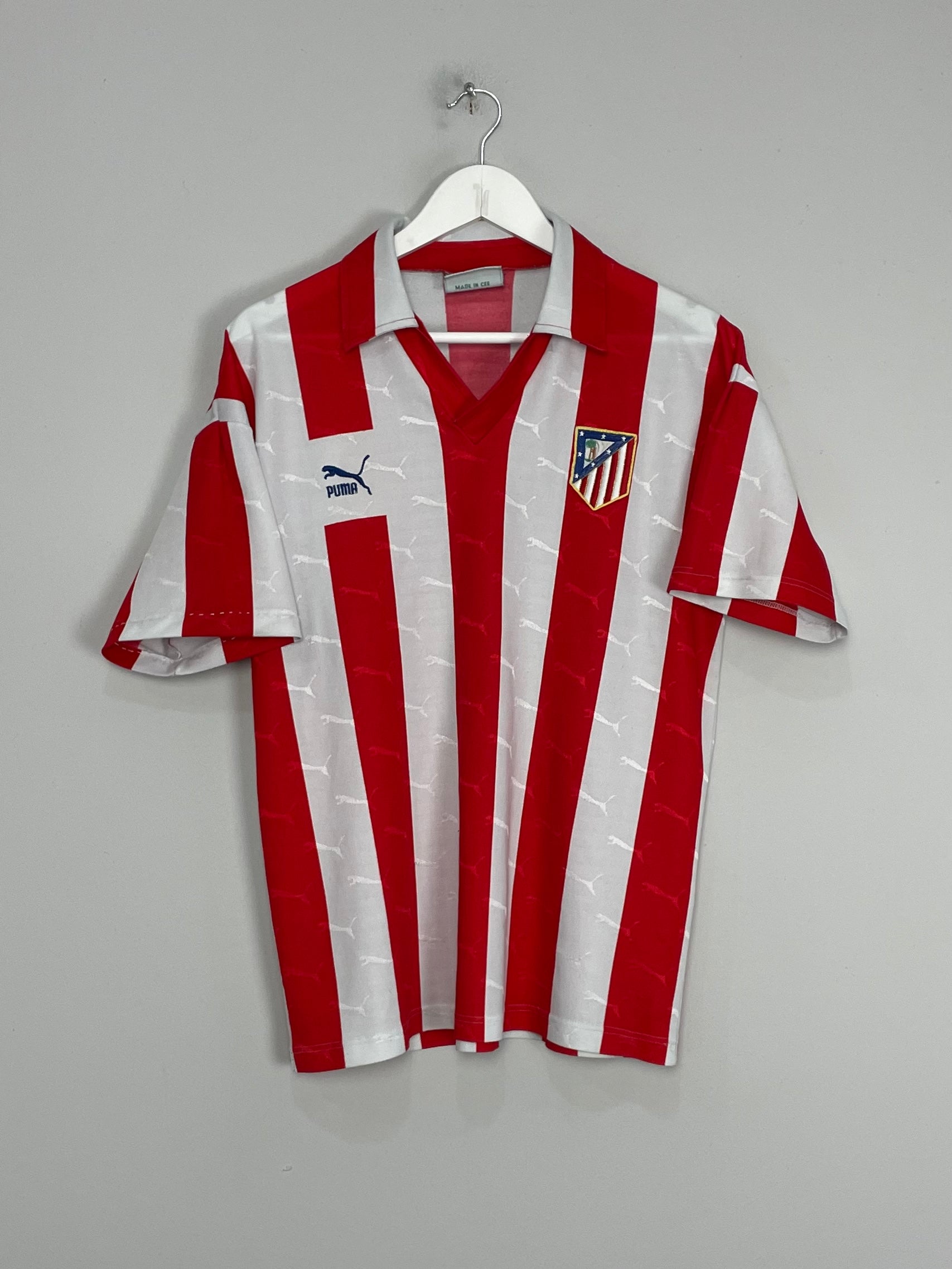 Shop 1992/93 ATLETICO MADRID HOME SHIRT (S) PUMA, classic football shirts, vintage football shirts & retro soccer jerseys at Cult Kits