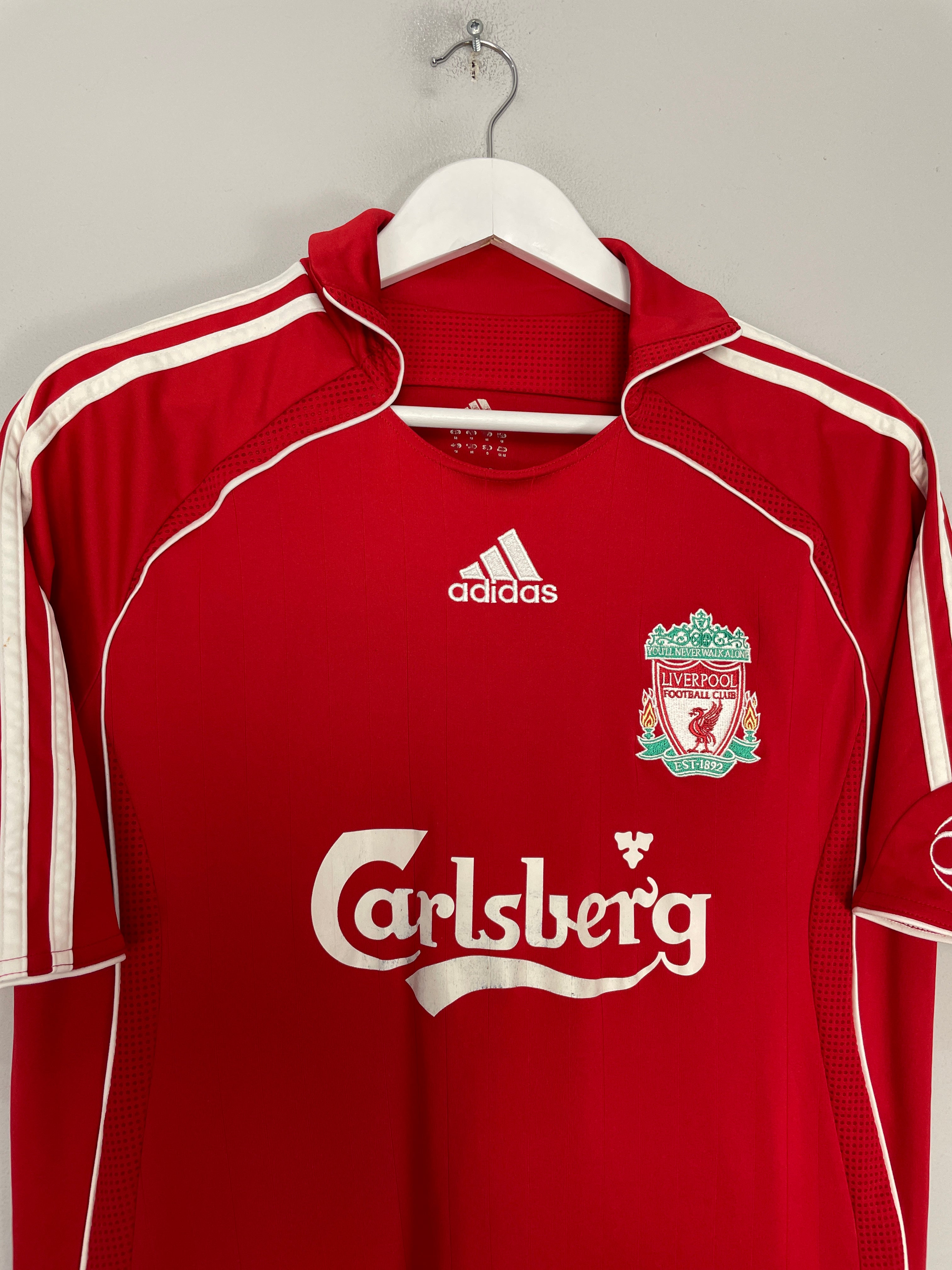 Shop 2006/08 LIVERPOOL GERRARD #8 HOME SHIRT (M) ADIDAS, classic football shirts, vintage football shirts & retro soccer jerseys at Cult Kits