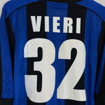 Shop 2000/01 INTER MILAN VIERI #32 HOME SHIRT (L) NIKE, classic football shirts, vintage football shirts & retro soccer jerseys at Cult Kits