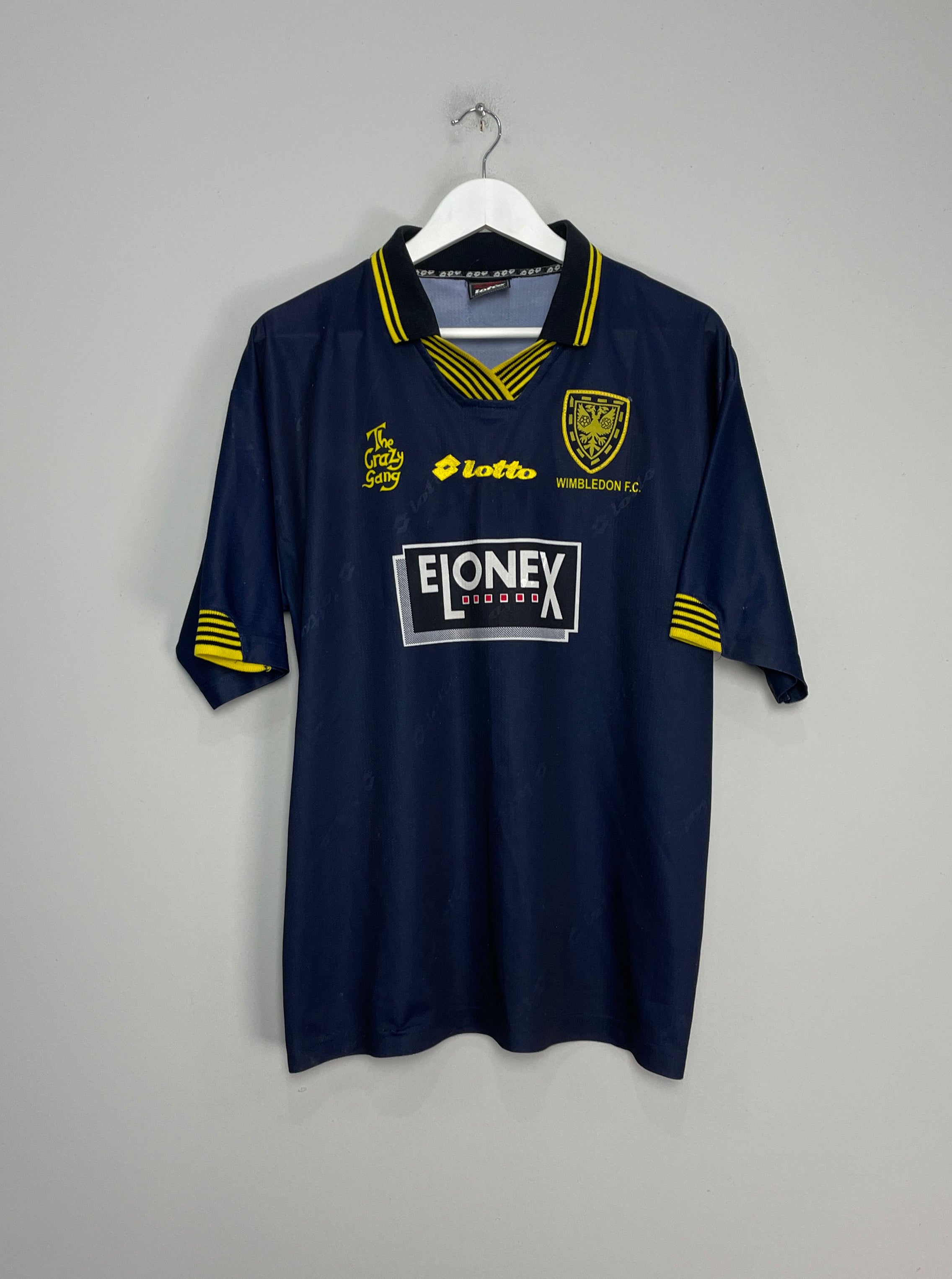 Shop 1997/99 WIMBLEDON HOME SHIRT (L) LOTTO, classic football shirts, vintage football shirts & retro soccer jerseys at Cult Kits