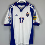 Shop 2000/01 YUGOSLAVIA DRULOVIC #17 *MATCH ISSUE* AWAY SHIRT (L) ADIDAS, classic football shirts, vintage football shirts & retro soccer jerseys at Cult Kits