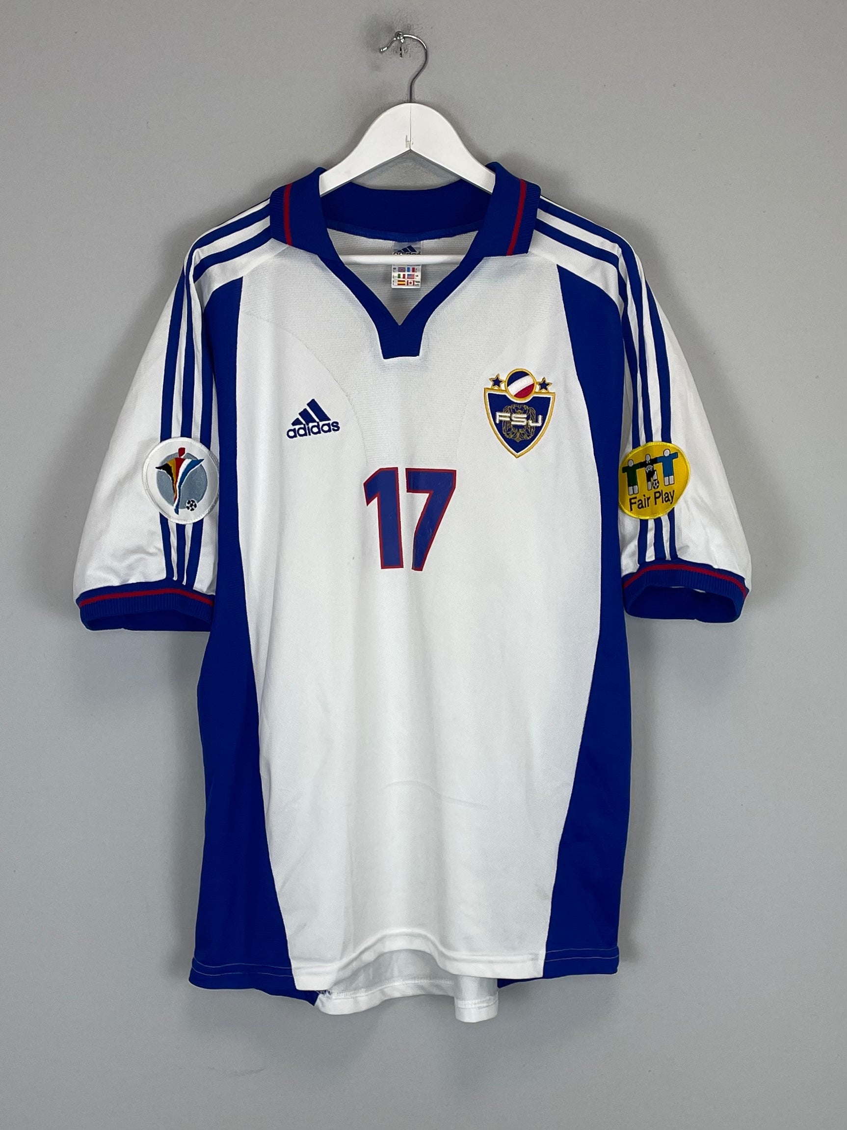Shop 2000/01 YUGOSLAVIA DRULOVIC #17 *MATCH ISSUE* AWAY SHIRT (L) ADIDAS, classic football shirts, vintage football shirts & retro soccer jerseys at Cult Kits