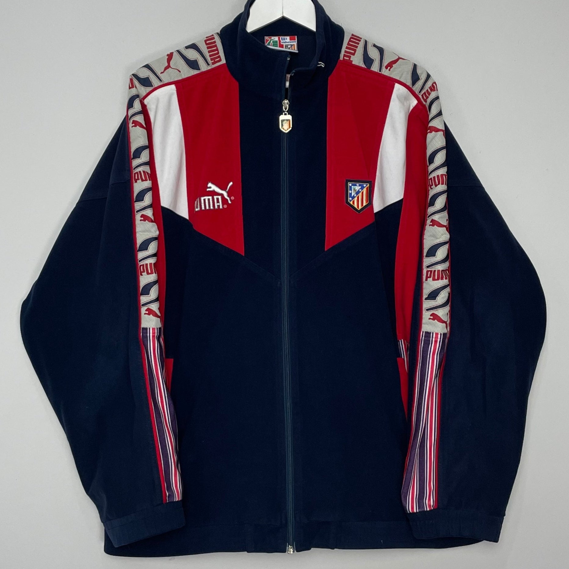 Shop 1994/95 ATLETICO MADRID TRACK JACKET (XXL) PUMA, classic football shirts, vintage football shirts & retro soccer jerseys at Cult Kits