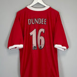 1998/00 LIVERPOOL DUNDEE #16 *SIGNED* HOME SHIRT (XL) REEBOK