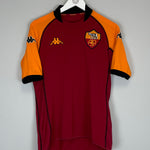 Shop 2002/03 ROMA BATISTUTA #33 EUROPEAN HOME SHIRT (M) KAPPA, classic football shirts, vintage football shirts & retro soccer jerseys at Cult Kits