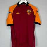 Shop 2002/03 ROMA BATISTUTA #33 EUROPEAN HOME SHIRT (M) KAPPA, classic football shirts, vintage football shirts & retro soccer jerseys at Cult Kits