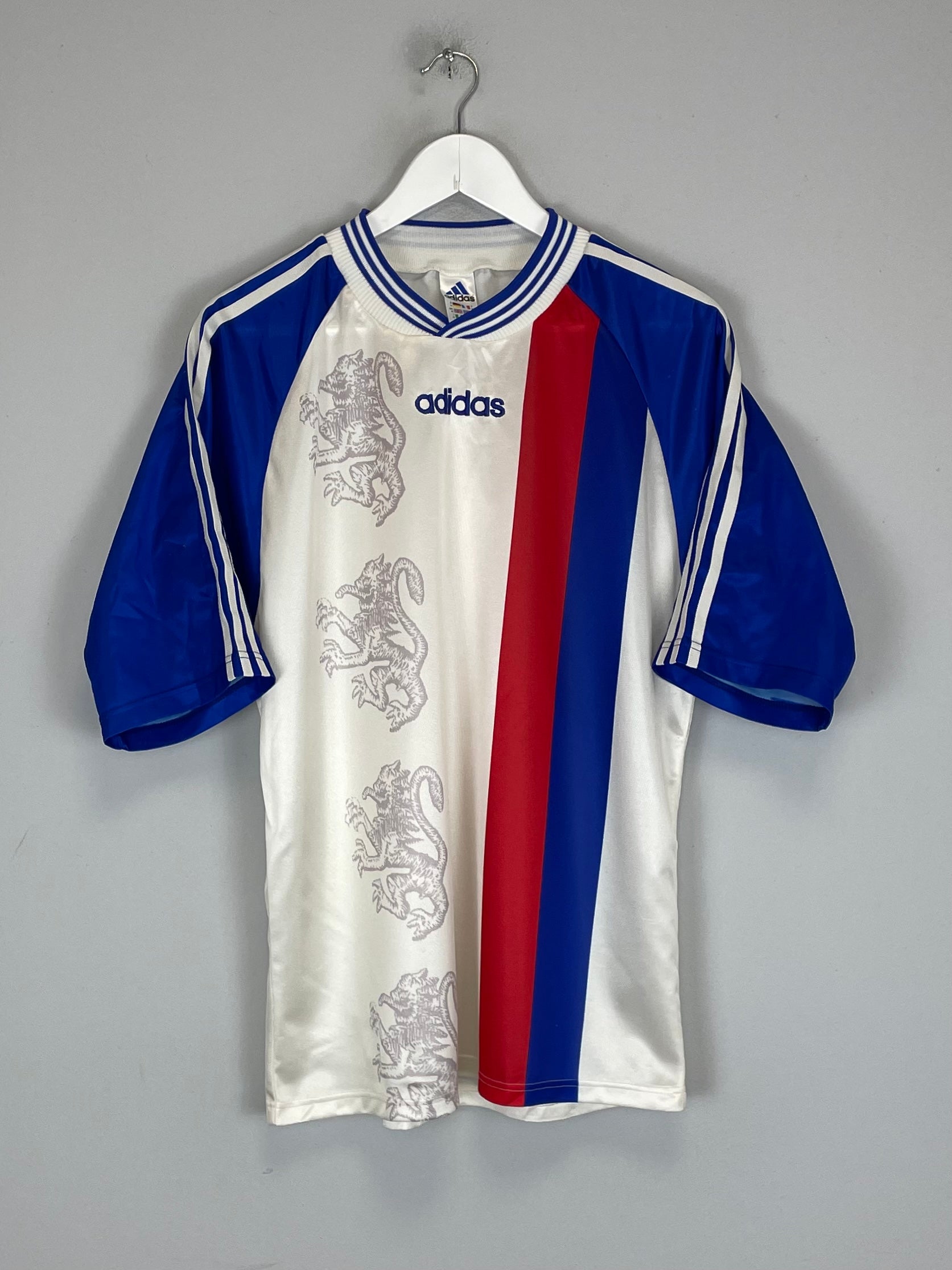 Shop 1996/97 LYON TEMPLATE SHIRT (M) ADIDAS, classic football shirts, vintage football shirts & retro soccer jerseys at Cult Kits