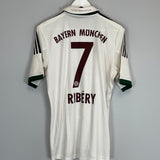 Shop 2013/14 BAYERN MUNICH RIBERY #7 AWAY SHIRT (M) ADIDAS, classic football shirts, vintage football shirts & retro soccer jerseys at Cult Kits