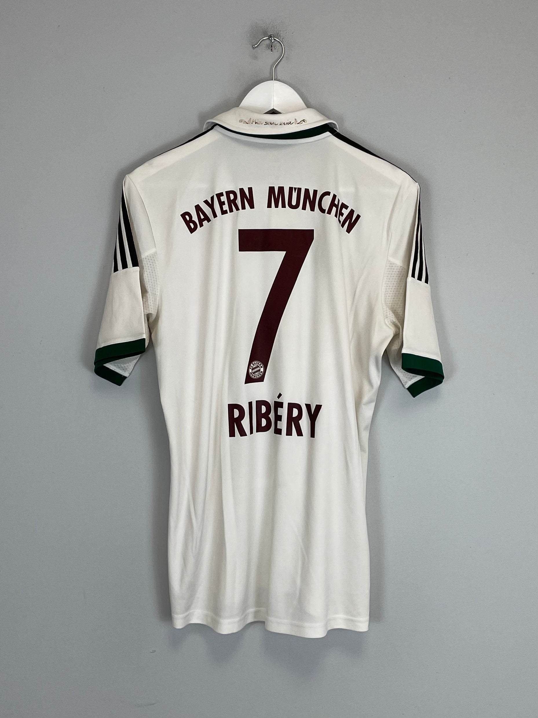 Shop 2013/14 BAYERN MUNICH RIBERY #7 AWAY SHIRT (M) ADIDAS, classic football shirts, vintage football shirts & retro soccer jerseys at Cult Kits