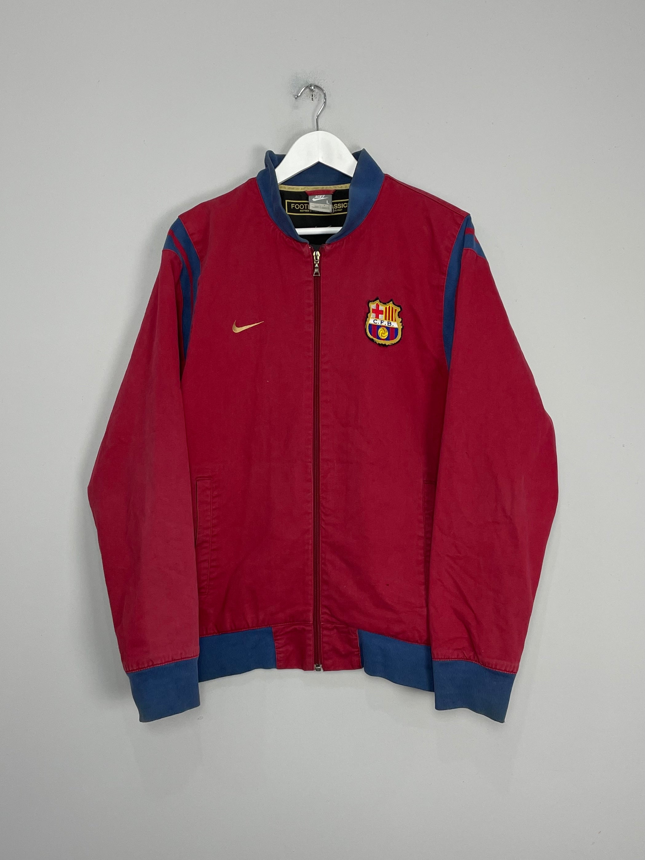 Shop 1999/00 BARCELONA HERITAGE JACKET (L) NIKE, classic football shirts, vintage football shirts & retro soccer jerseys at Cult Kits