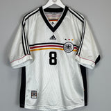 Shop 1998/00 GERMANY MATTHAUS #8 HOME SHIRT (L) ADIDAS, classic football shirts, vintage football shirts & retro soccer jerseys at Cult Kits