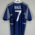 1998/99 REAL MADRID RAUL #7 AWAY SHIRT (M) ADIDAS