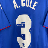 2010/11 CHELSEA A.COLE #3 HOME SHIRT (L) ADIDAS