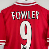 Shop 1996/98 LIVERPOOL FOWLER #9 HOME SHIRT (S) REEBOK, classic football shirts, vintage football shirts & retro soccer jerseys at Cult Kits