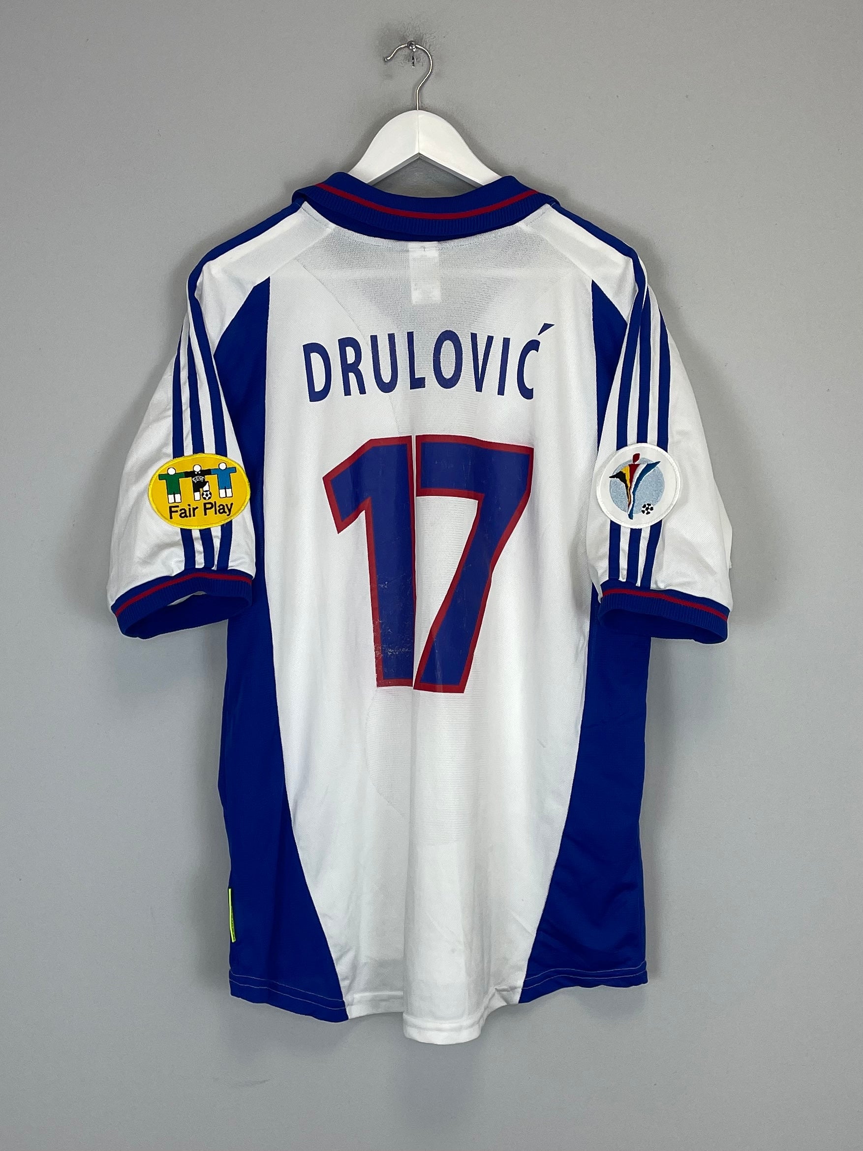 Shop 2000/01 YUGOSLAVIA DRULOVIC #17 *MATCH ISSUE* AWAY SHIRT (L) ADIDAS, classic football shirts, vintage football shirts & retro soccer jerseys at Cult Kits
