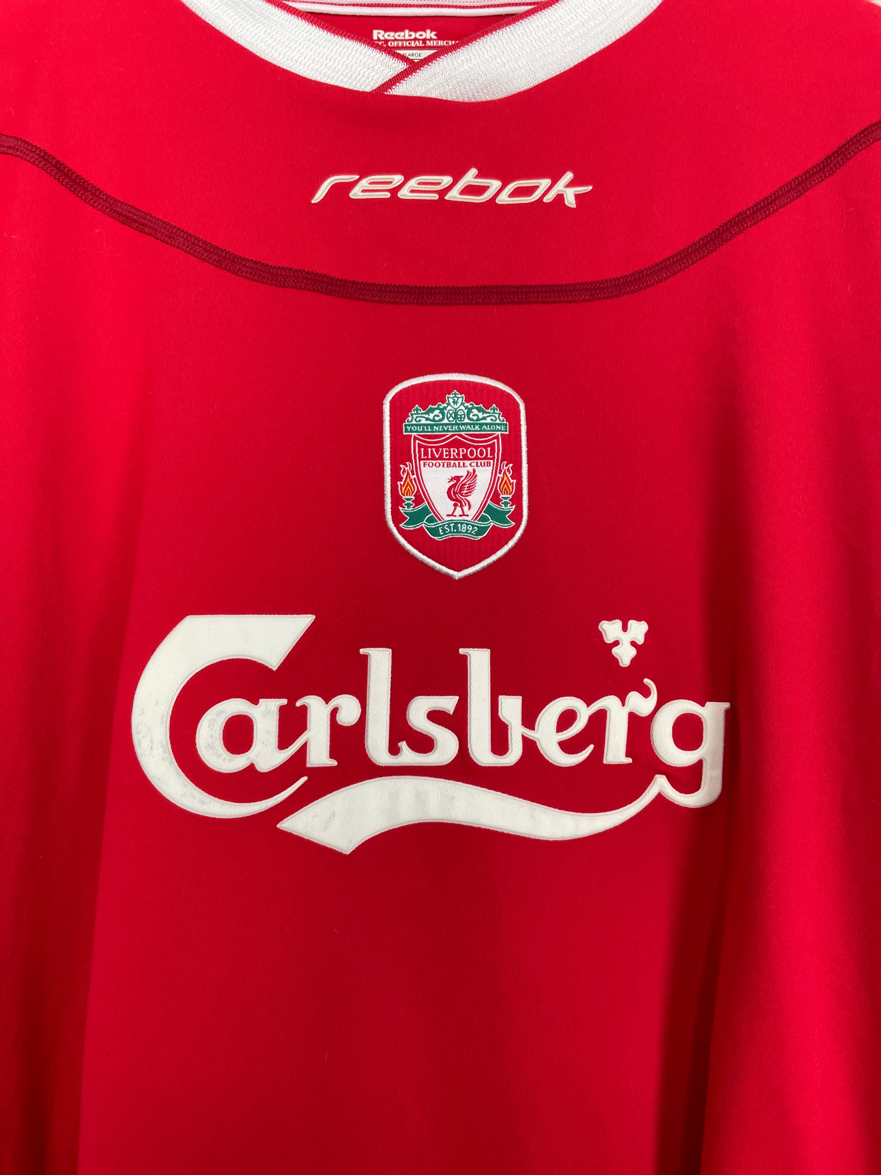 Liverpool reebok carlsberg top