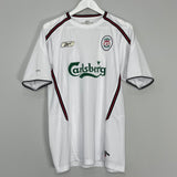 Shop 2003/04 LIVERPOOL LUIS GARCIA #10 AWAY SHIRT (M) REEBOK, classic football shirts, vintage football shirts & retro soccer jerseys at Cult Kits