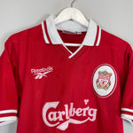 Shop 1996/98 LIVERPOOL FOWLER #9 HOME SHIRT (S) REEBOK, classic football shirts, vintage football shirts & retro soccer jerseys at Cult Kits