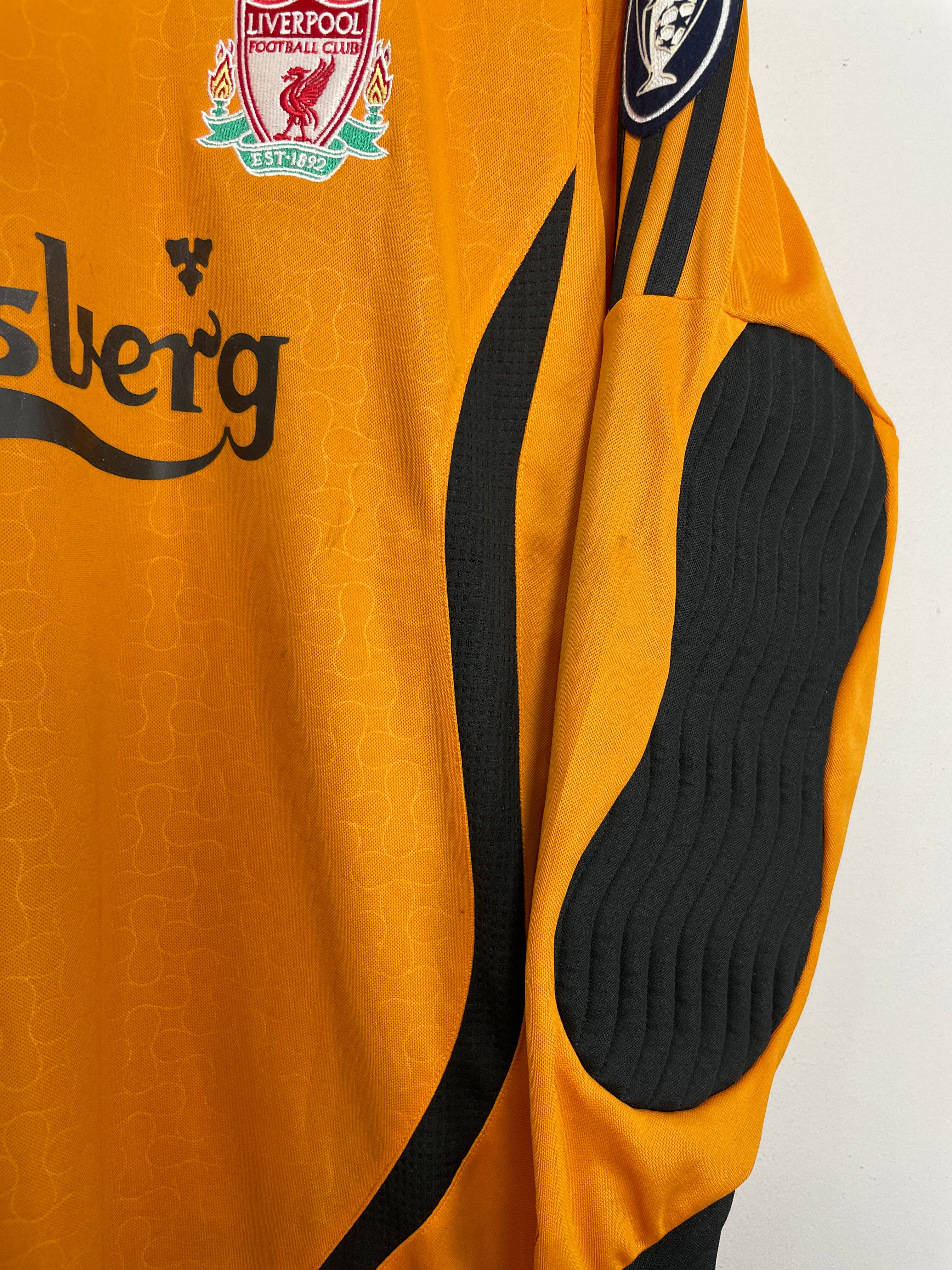 Shop 2006/07 LIVERPOOL REINA #25 *BNWT* C/L FINAL GK SHIRT (S) ADIDAS, classic football shirts, vintage football shirts & retro soccer jerseys at Cult Kits