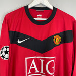 Shop 2009/10 MANCHESTER UNITED SCHOLES #18 C/L L/S *BNWT* HOME SHIRT (XL) NIKE, classic football shirts, vintage football shirts & retro soccer jerseys at Cult Kits