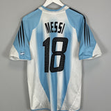 2004/05 ARGENTINA MESSI #18 HOME SHIRT (S) ADIDAS