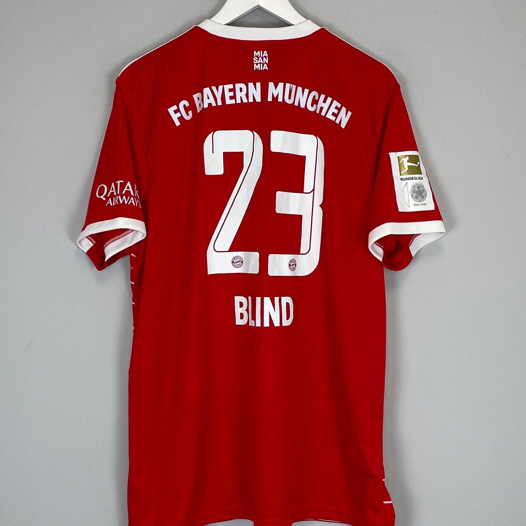 Shop 2022/23 BAYERN MUNICH BLIND #23 HOME SHIRT (XL) ADIDAS, classic football shirts, vintage football shirts & retro soccer jerseys at Cult Kits