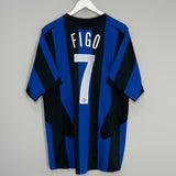 2005/06 INTER MILAN FIGO #7 HOME SHIRT (L) NIKE