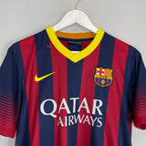 Shop 2013/14 BARCELONA MESSI #10 HOME SHIRT (S) NIKE, classic football shirts, vintage football shirts & retro soccer jerseys at Cult Kits