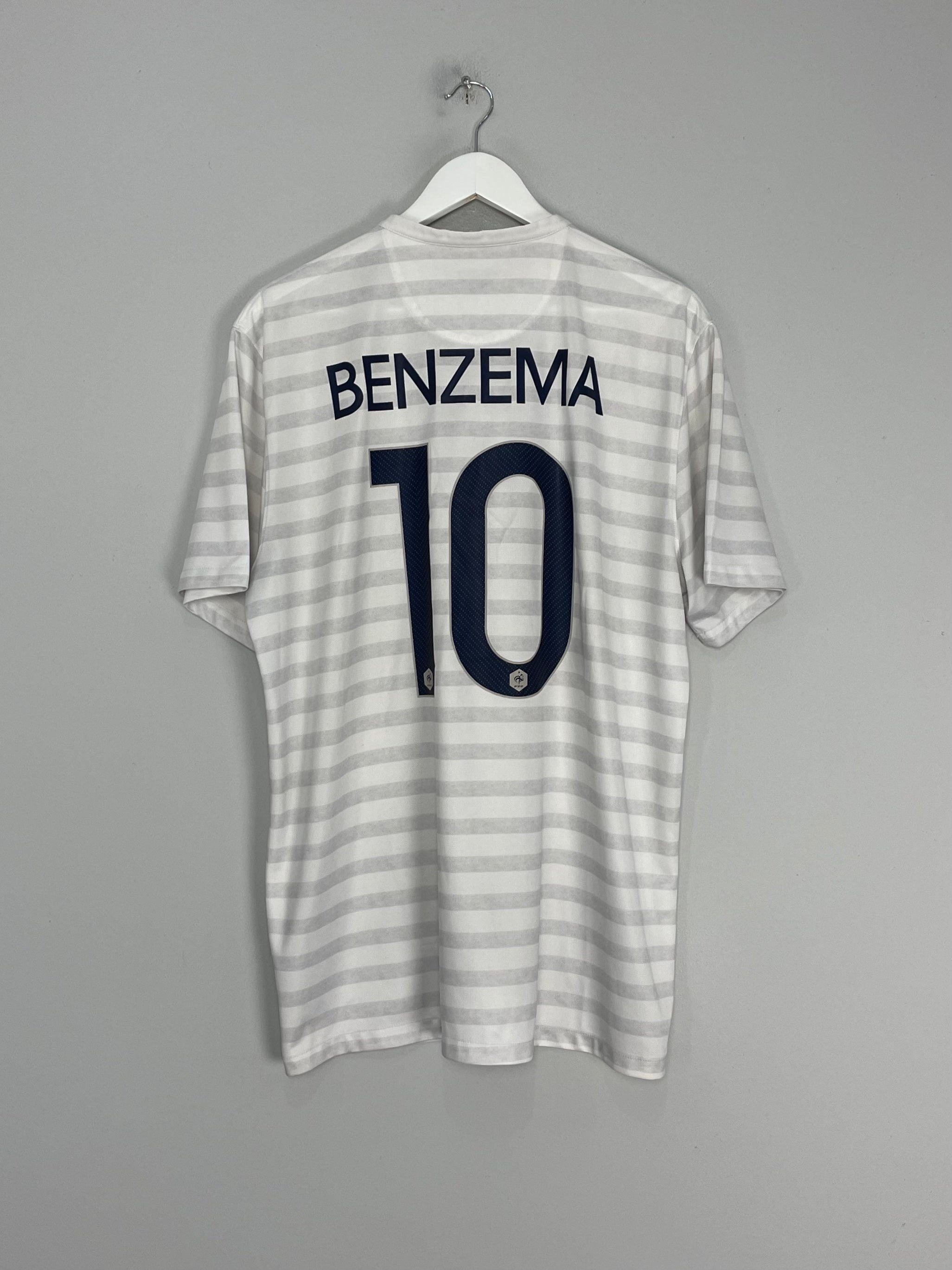Shop 2014/15 FRANCE BENZEMA #9 AWAY SHIRT (XL) NIKE, classic football shirts, vintage football shirts & retro soccer jerseys at Cult Kits