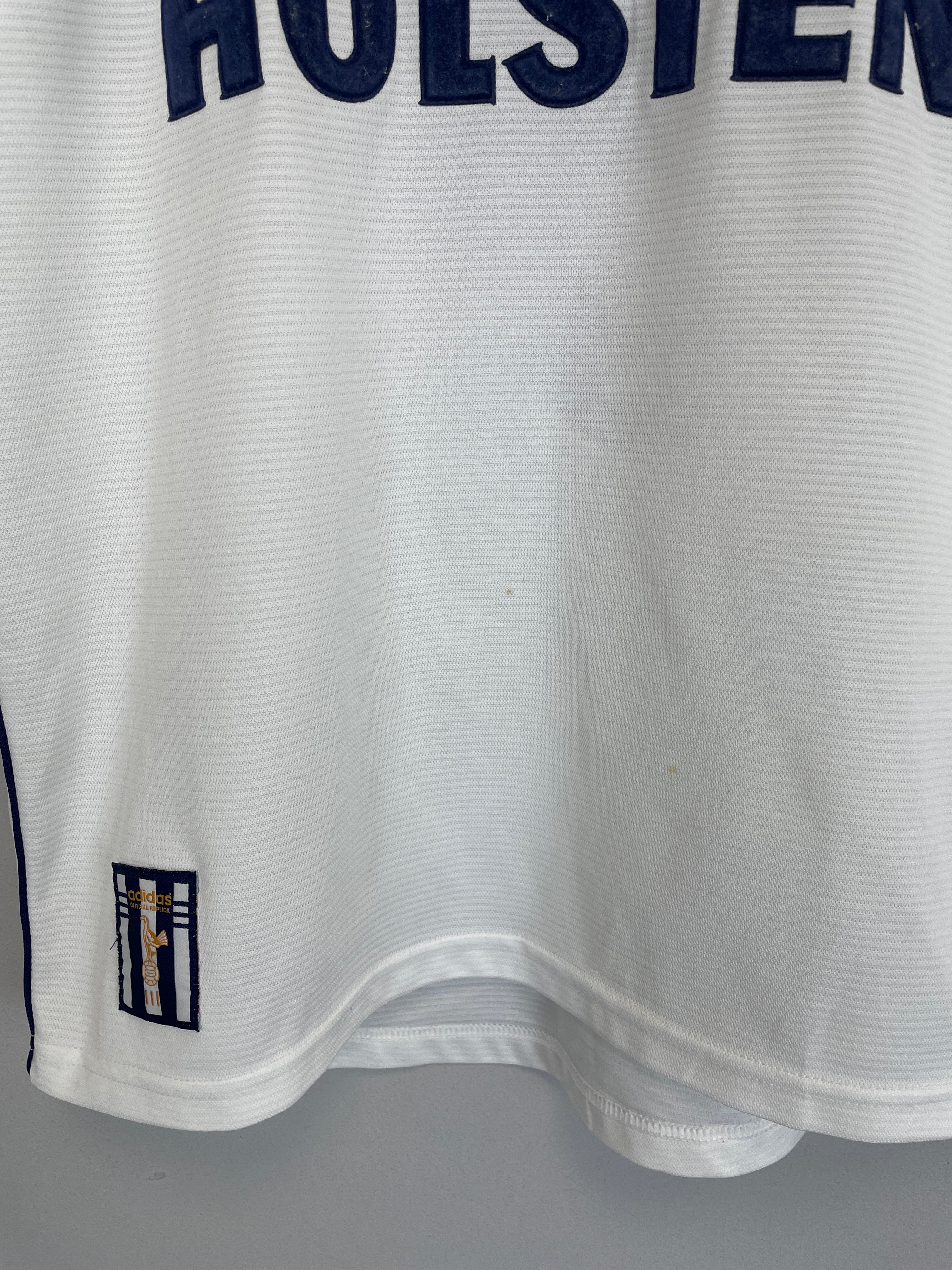 Shop 1999/01 TOTTENHAM FERDINAND #9 HOME SHIRT (S) ADIDAS, classic football shirts, vintage football shirts & retro soccer jerseys at Cult Kits