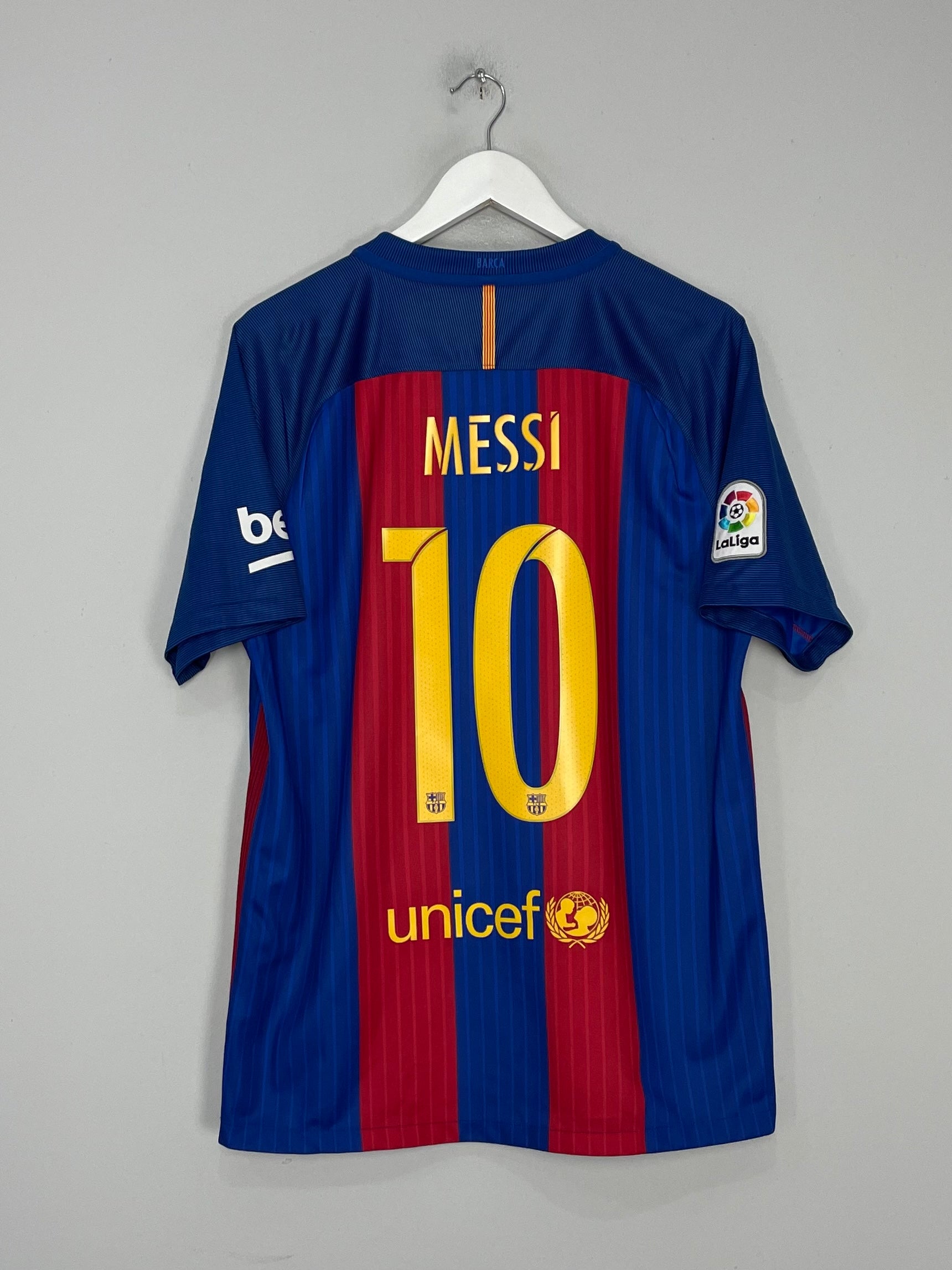 Shop 2016/17 BARCELONA MESSI #10 HOME SHIRT (L) NIKE, classic football shirts, vintage football shirts & retro soccer jerseys at Cult Kits